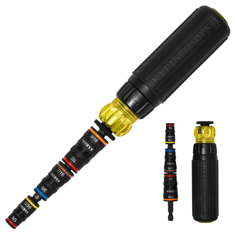 Klein Tools | 7-in-1 Impact Rated Flip Socket Set with Handle | #32910