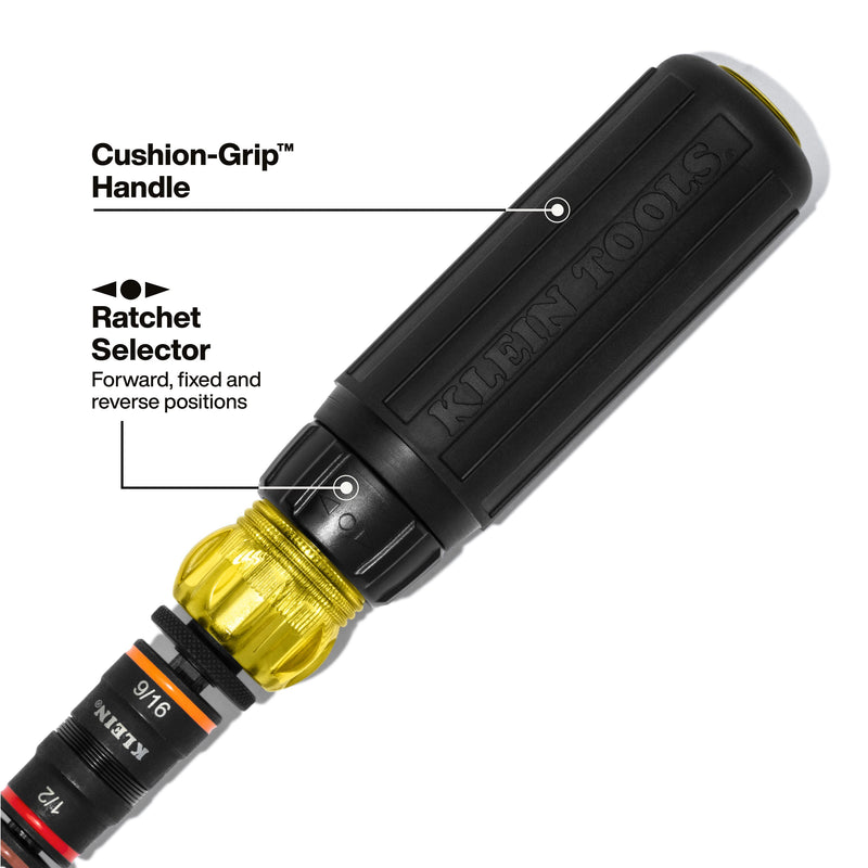 Klein Tools | 7-in-1 Impact Rated Flip Socket Set with Handle | #32910