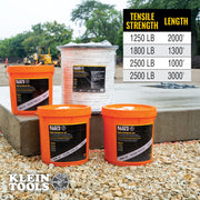 KLEIN TOOLS | Conduit Measuring Pull Tape, 2500-Pound x 3000-Foot | #50142