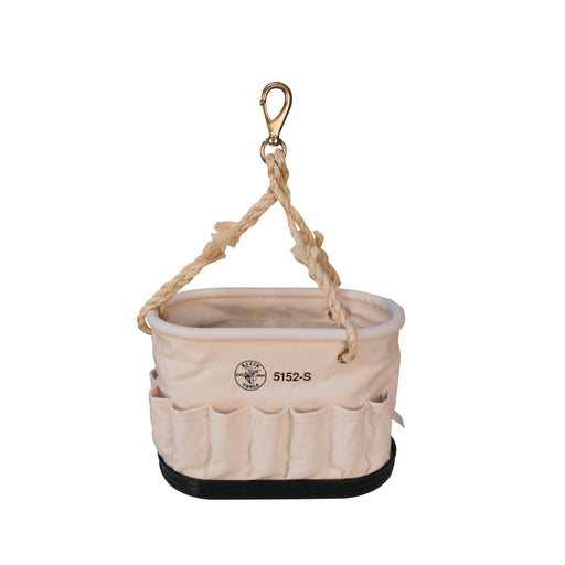 KLEIN TOOLS | Canvas Bucket, 41-Pocket Oval Bucket with Swivel Snap | #5152S