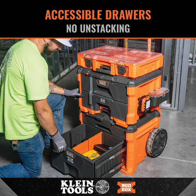 KLEIN TOOLS | MODbox™ Two Drawer Rolling Tool Box | #54801MB