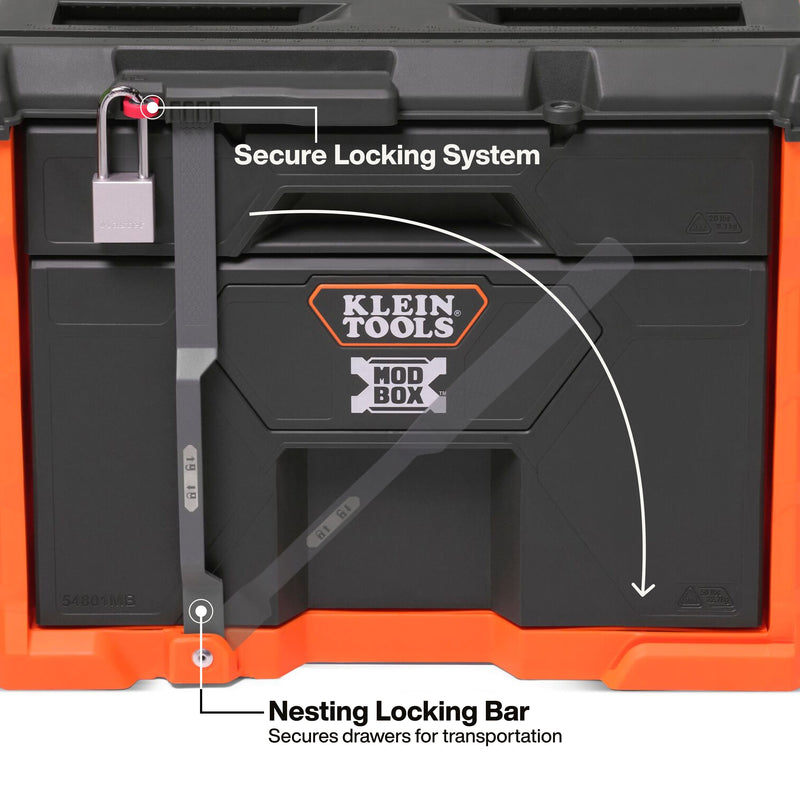 KLEIN TOOLS | MODbox™ Two Drawer Rolling Tool Box | #54801MB