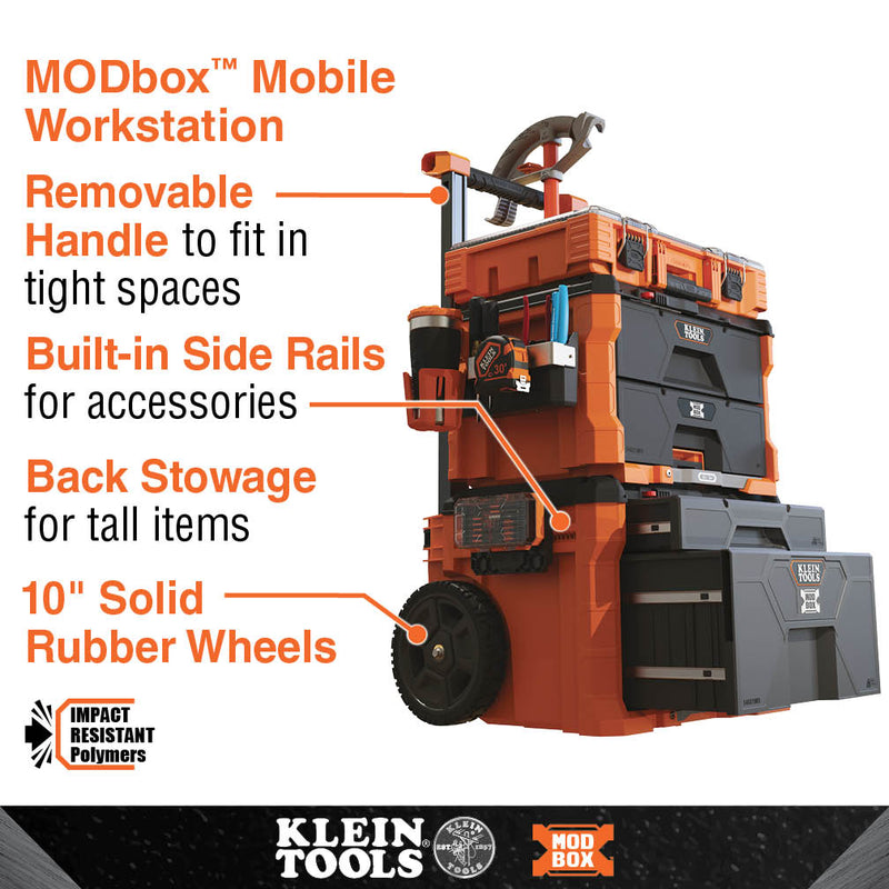 KLEIN TOOLS | MODbox™ Two Drawer Rolling Tool Box | #54801MB