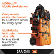 KLEIN TOOLS | MODbox™ Multi-Hook Rail Attachment, 2-Pack | #54816MB