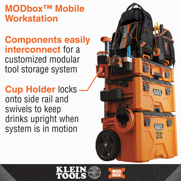 KLEIN TOOLS | MODbox™ Cup Holder Rail Attachment | #54817MB