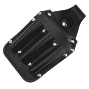 KLEIN TOOLS | Tool Pouch, Leather Pocket Tool Organizer, 6-Pockets, 5.75x2.5x10-Inch | #5481