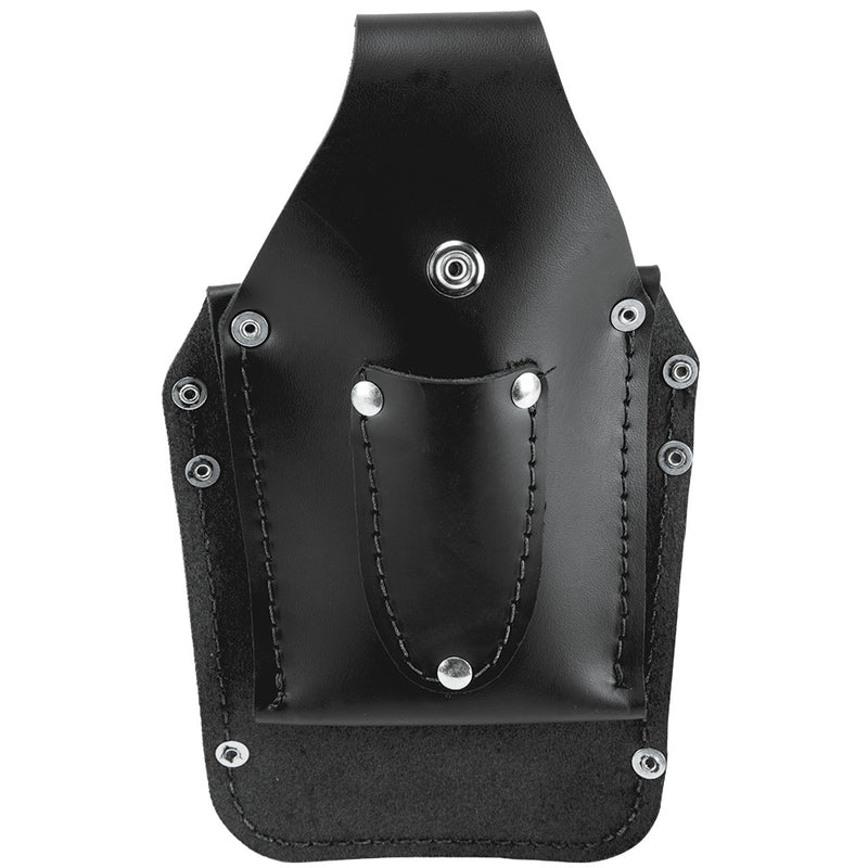 KLEIN TOOLS | Tool Pouch, Leather Pocket Tool Organizer, 6-Pockets, 5.75x2.5x10-Inch | #5481
