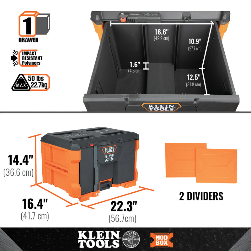 KLEIN TOOLS | MODbox™ Single Drawer Toolbox | #54821MB
