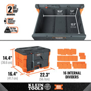 KLEIN TOOLS | MODbox™ Two Drawer Toolbox | #54822MB