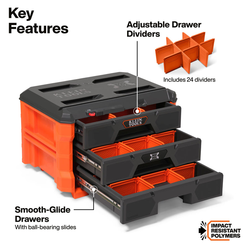 KLEIN TOOLS | MODbox™ Three Drawer Toolbox | #54823MB