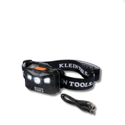 KLEIN TOOLS | Rechargeable Headlamp with Fabric Strap, 400 Lumens, All-Day Runtime | #56048
