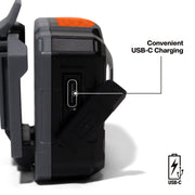 KLEIN TOOLS | Rechargeable Headlamp with Fabric Strap, 400 Lumens, All-Day Runtime | #56048