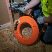 KLEIN TOOLS | Multi-Groove Fiberglass Fish Tape with Non-Conductive Leader, 200-Foot | #56059