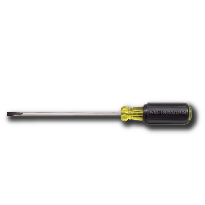 KLEIN TOOLS | 3/16-Inch Cabinet Screwdriver, 6-Inch Round Shank | #601-6