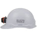 KLEIN TOOLS | Hard Hat, Non-Vented, Cap Style with Headlamp, White | #60107