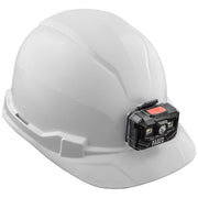 KLEIN TOOLS |  Hard Hat, Non-Vented, Cap Style with Rechargeable Headlamp, White | #60107RL