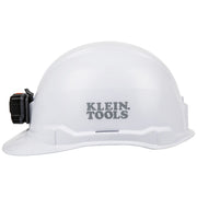 KLEIN TOOLS |  Hard Hat, Non-Vented, Cap Style with Rechargeable Headlamp, White | #60107RL
