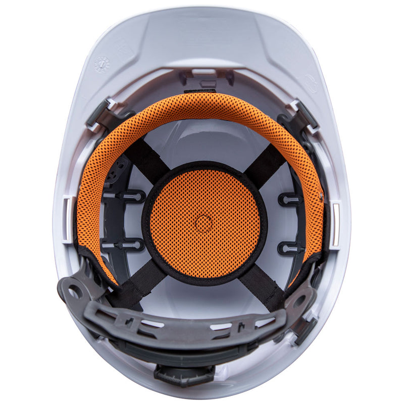 KLEIN TOOLS |  Hard Hat, Vented, Cap Style with Rechargeable Headlamp, White | #60113RL