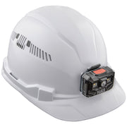 KLEIN TOOLS |  Hard Hat, Vented, Cap Style with Rechargeable Headlamp, White | #60113RL