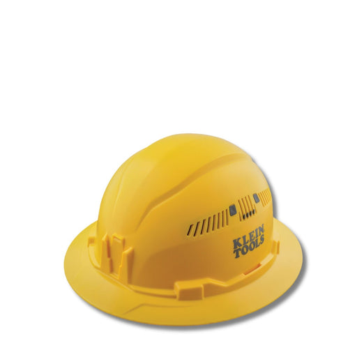 KLEIN TOOLS | Hard Hat, Vented, Full Brim Style, Yellow | #60262