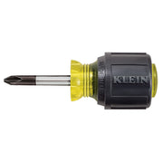 KLEIN TOOLS | Stubby Screwdriver, #2 Phillips, 1-1/2-Inch Round Shank | #603-1