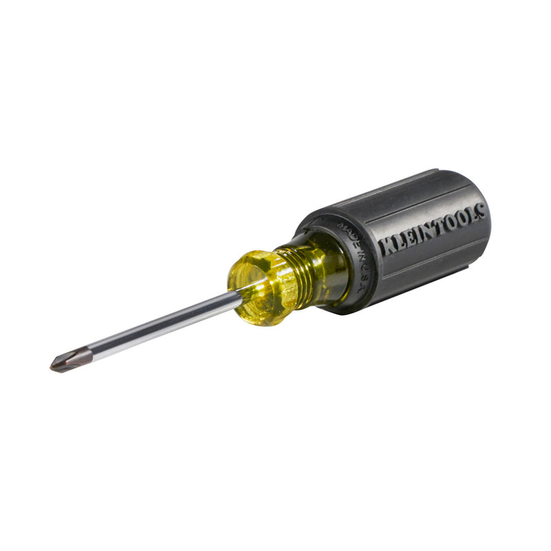 KLEIN TOOLS | #1 Phillips Screwdriver, 3-Inch Round Shank | #603-3