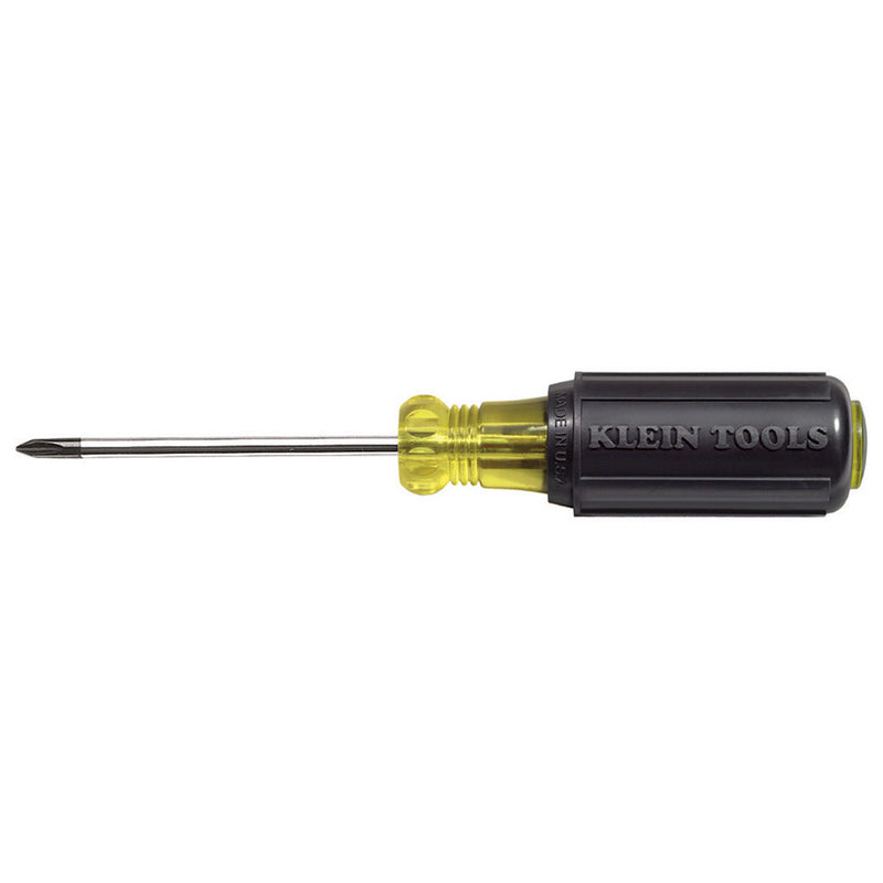 KLEIN TOOLS | #1 Phillips Screwdriver, 3-Inch Round Shank | #603-3