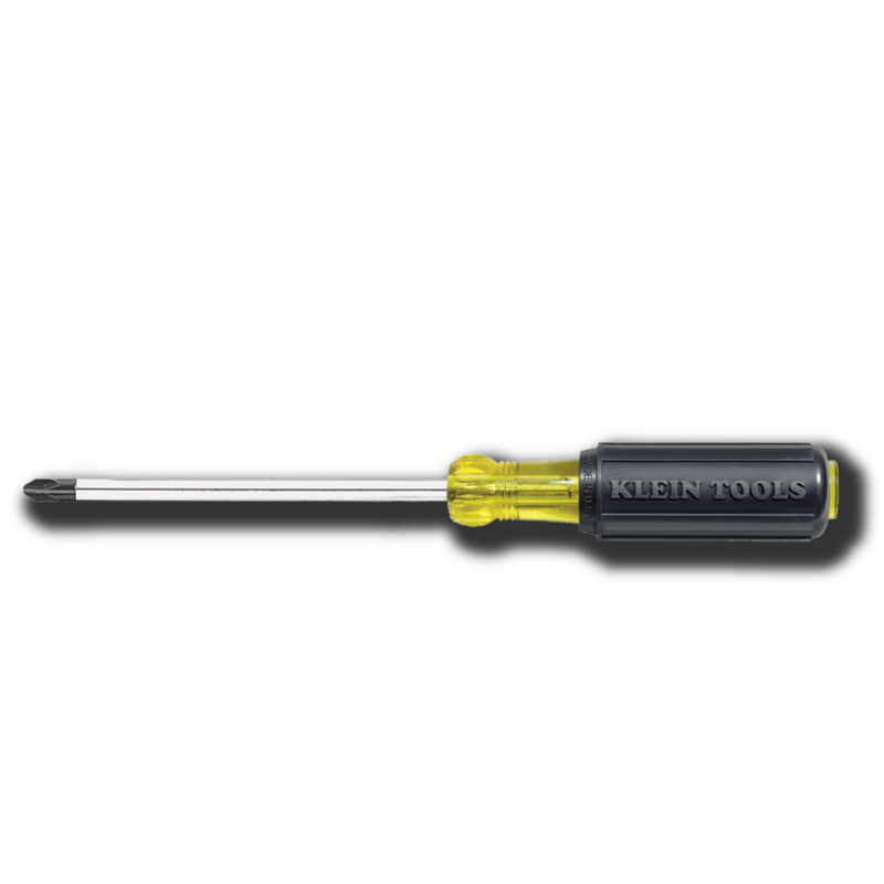 KLEIN TOOLS | #3 Phillips Screwdriver, 6-Inch Round Shank | #603-6