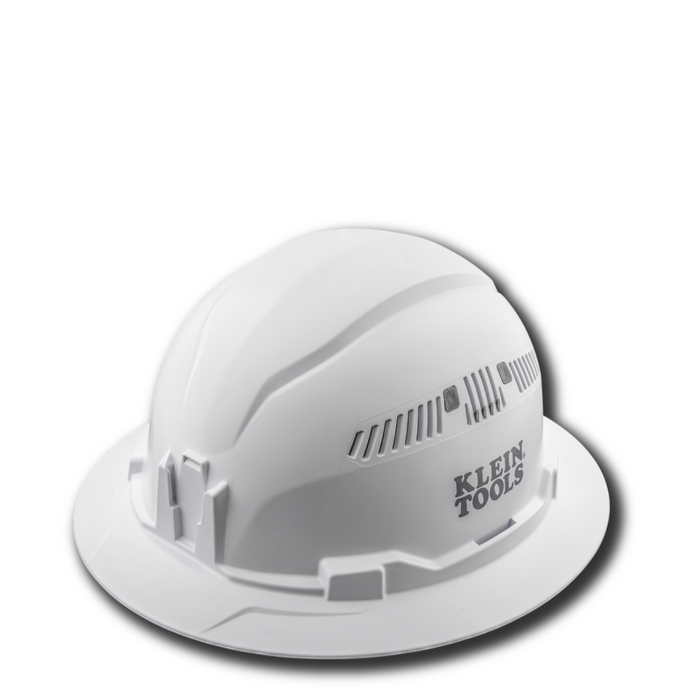 KLEIN TOOLS | Hard Hat, Vented, Full Brim Style, White | #60401