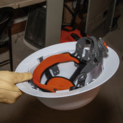 KLEIN TOOLS | Hard Hat, Non-Vented, Full Brim with Rechargeable Headlamp, White | #60406RL