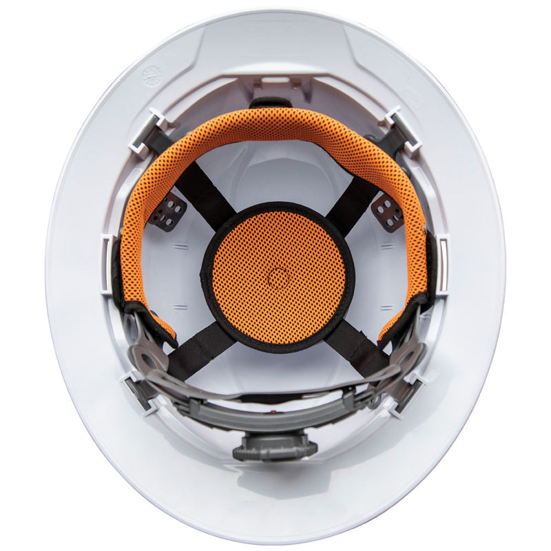 KLEIN TOOLS | Hard Hat, Non-Vented, Full Brim with Rechargeable Headlamp, White | #60406RL