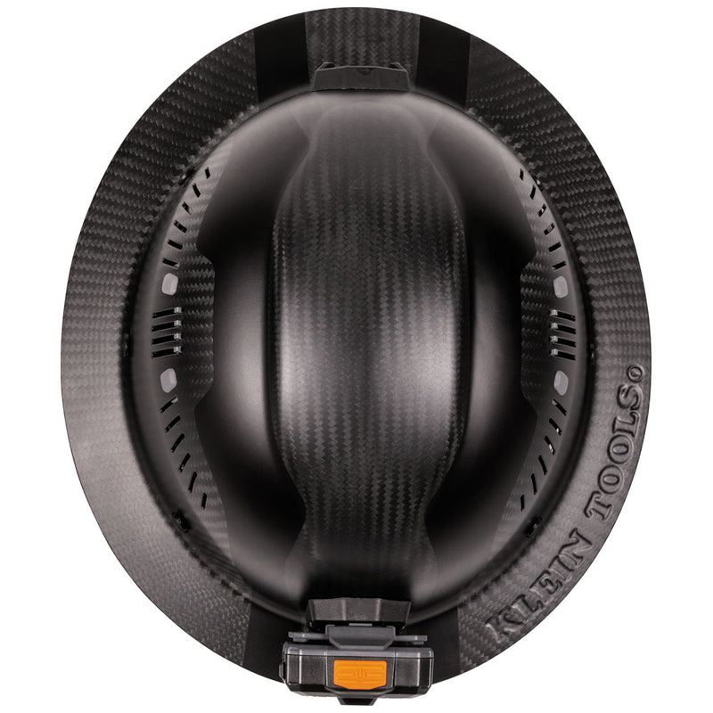 KLEIN TOOLS | Carbon Fiber Full Brim Hard Hat with Headlamp, Titan | #60512