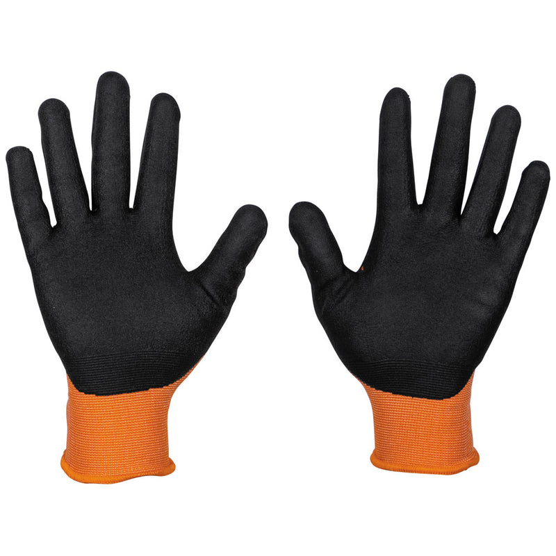 KLEIN TOOLS | Knit Dipped Gloves, Cut Level A1, Touchscreen, Large, 2-Pair | #60581