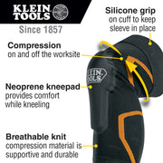 KLEIN TOOLS | Knee Pad Compression Sleeve S/M | #60622