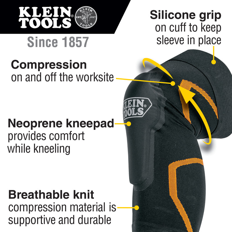 KLEIN TOOLS | Knee Pad Compression Sleeve S/M | #60622