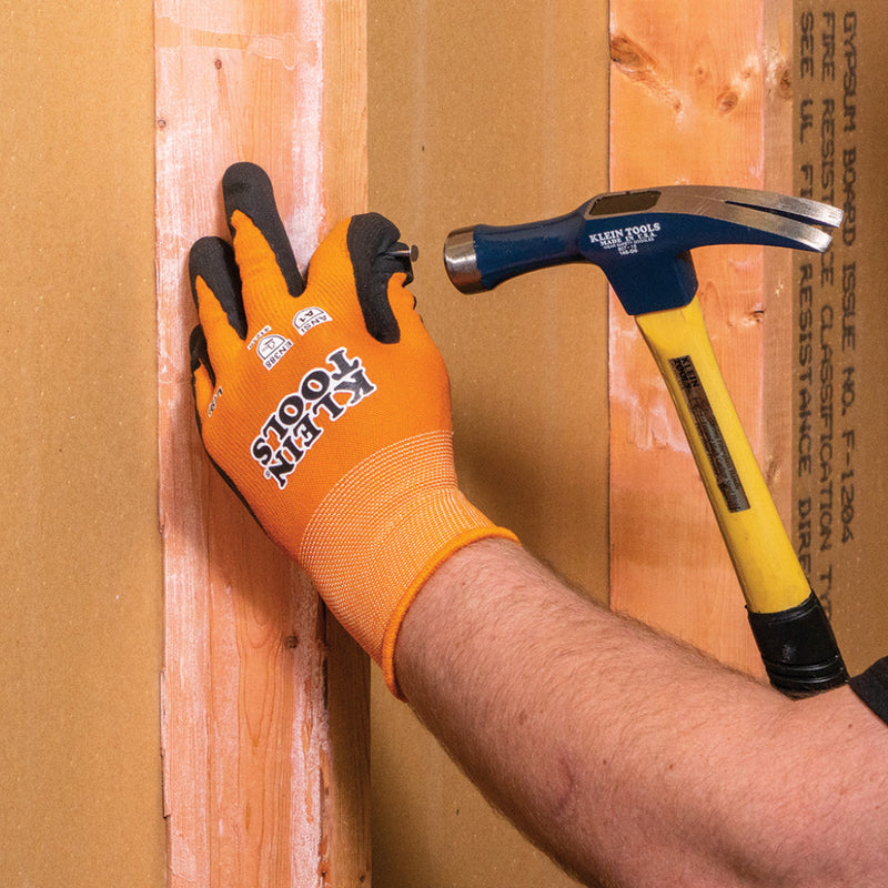 KLEIN TOOLS | Knit Dipped Gloves, Cut Level A1, Touchscreen, Large, 2-Pair | #60581