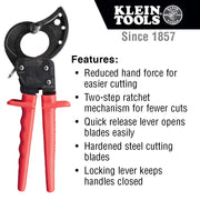 Klein Tools | Ratcheting Cable Cutter | #63060
