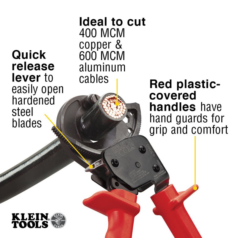 Klein Tools | Ratcheting Cable Cutter | #63060