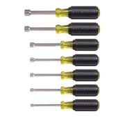 KLEIN TOOLS | Nut Driver Set, 3-Inch Shafts, Cushion-Grip™, 7-Piece | #631
