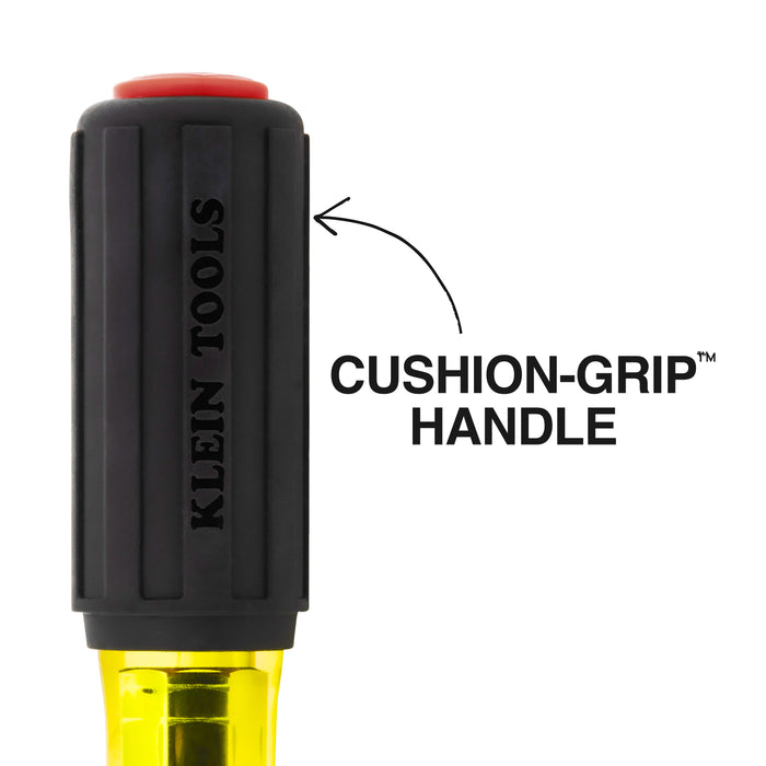 KLEIN TOOLS | Color-Coded Magnetic Hollow-Shaft Heavy-Duty Nut Driver, 1/4-Inch | #65414MAG