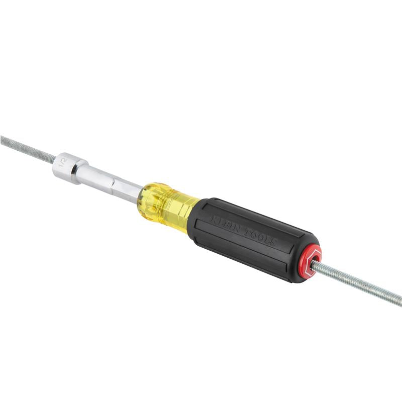 KLEIN TOOLS | Color-Coded Hollow-Shaft Heavy-Duty Nut Driver, 1/4-Inch | #65414