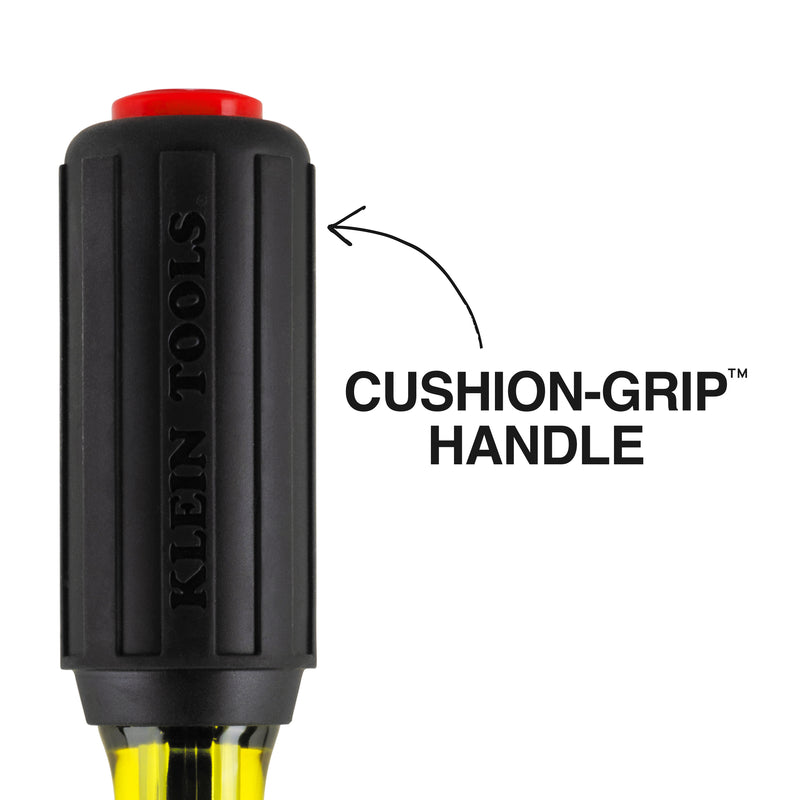 KLEIN TOOLS | Color-Coded Hollow-Shaft Heavy-Duty Nut Driver, 1/4-Inch | #65414