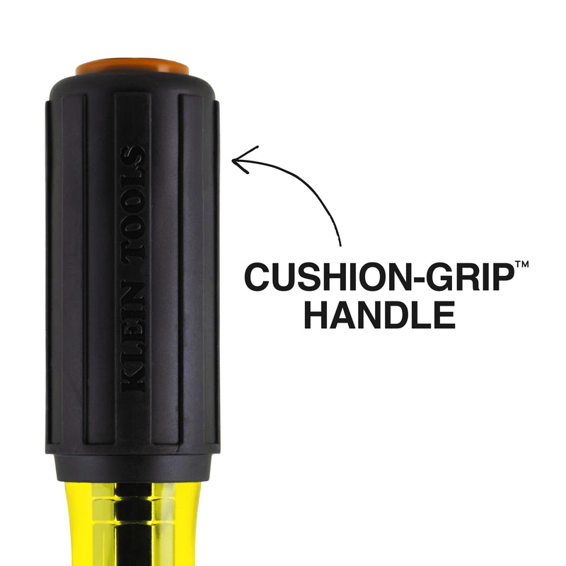 KLEIN TOOLS | Color-Coded Magnetic Hollow-Shaft Heavy-Duty Nut Driver, 7/16-Inch | #654716MAG