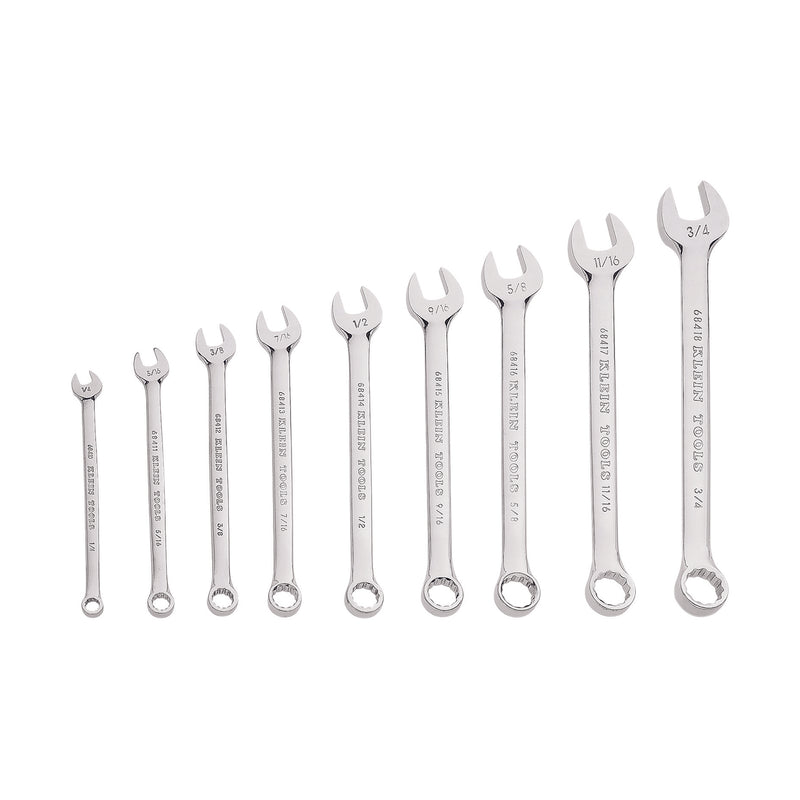 KLEIN TOOLS | Combination Wrench Set, 9-Piece | #68402