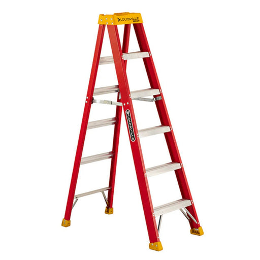 6' Fiberglass Step Ladder, Type IA, 300lb Capacity | #L-3016-06