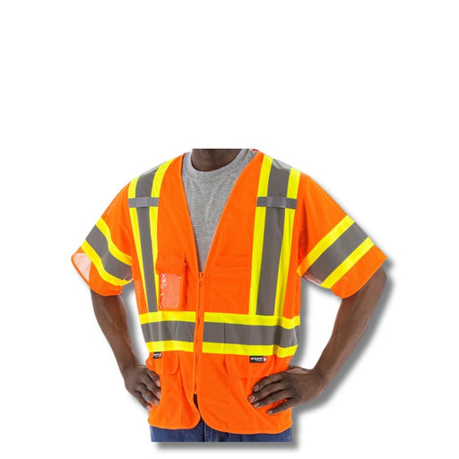 MAJESTIC | High Visibility Mesh Vest with DOT Striping, ANSI 3, R | #75-3302-XXL