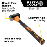 KLEIN TOOLS | Lineman's Double-Face Hammer | #80936