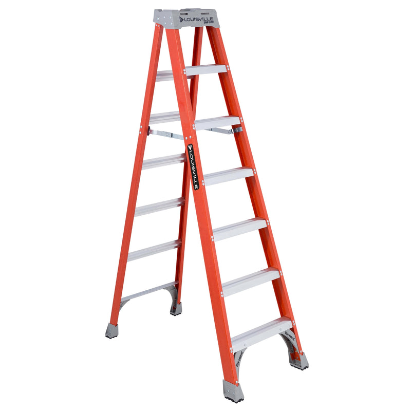  8' Fiberglass Step Ladder, Type IA, 300lb Load Capacity | #FS1508
