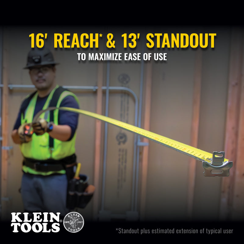 KLEIN TOOLS | Tape Measure, 25-Foot Magnetic Double-Hook | #9225
