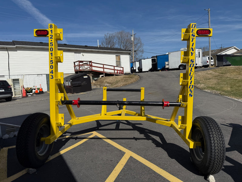 Adjustable Height Reel Trailer - 5,200lb Capacity with Strand Carrier Bar | #RT-5200K-S